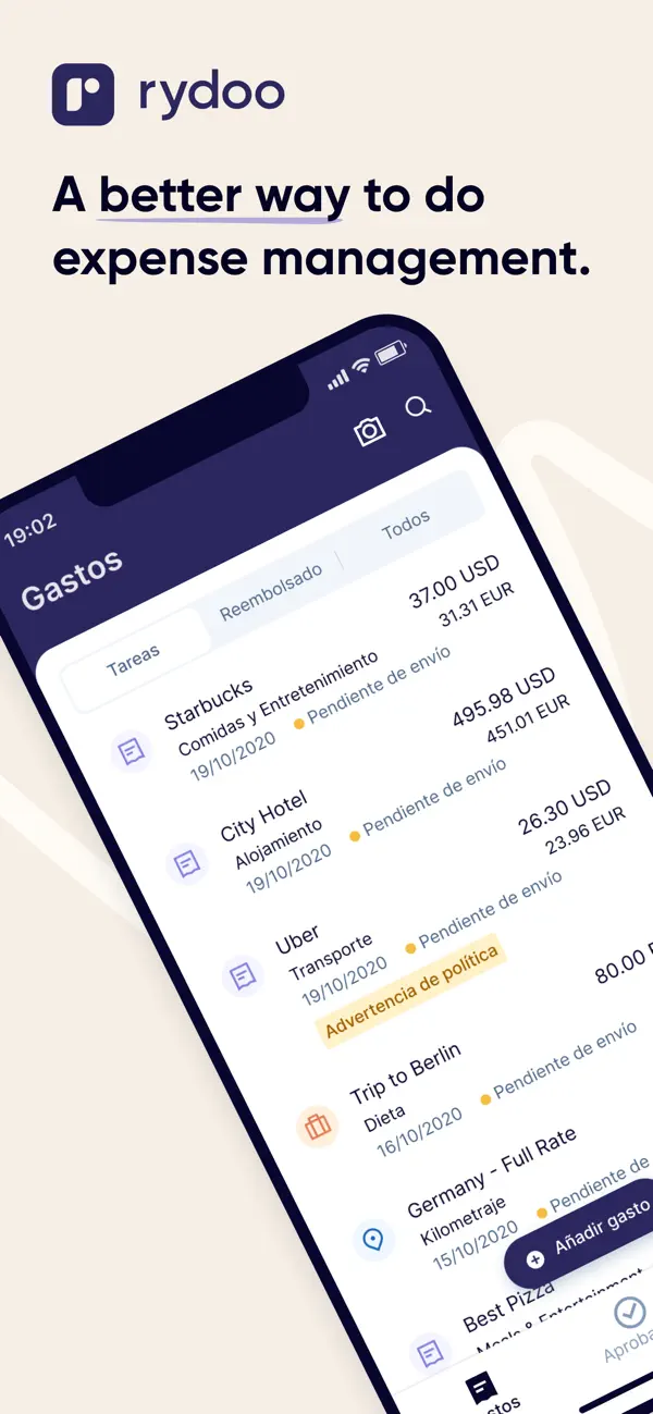 Rydoo App Screenshot 1